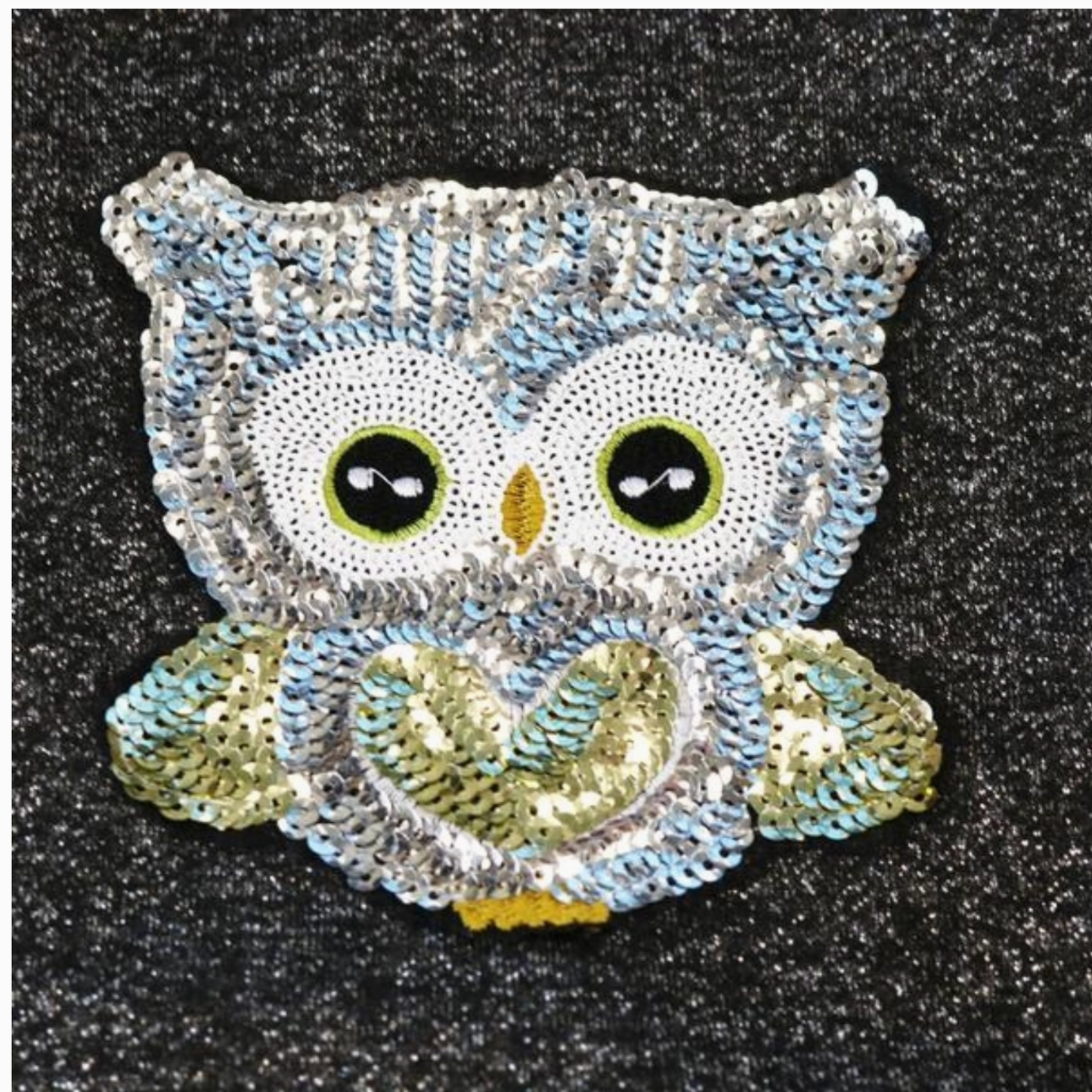 Owl Sequin Crewneck