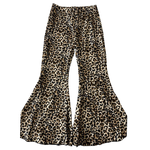 Leopard Choc Bellbottoms