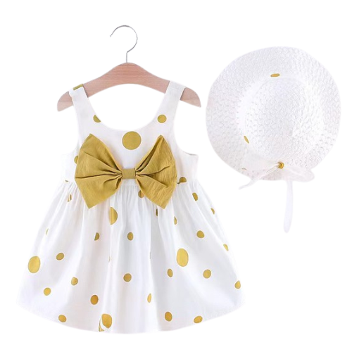 Citrus Polka-Dress