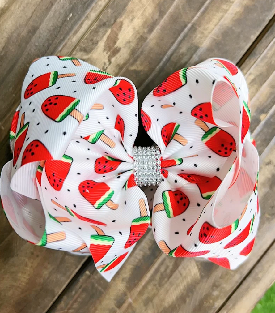 Watermelon Popsicle Hair Bow