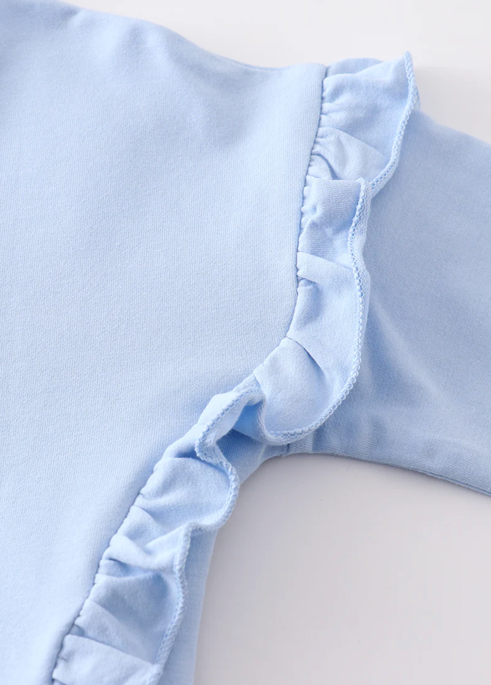 Blue Ruffle Sweatshirt