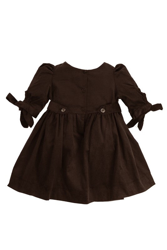 Dark Chocolate Corduroy Dress Muffin and Coco Dark Chocolate Corduroy Dress Muffin and Coco