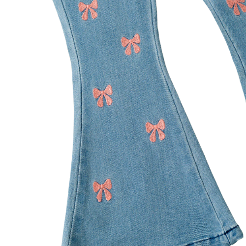Coquette Bow Bell Bottoms
