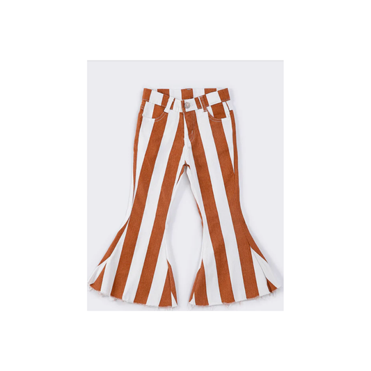Brown Swirl Bell Bottoms