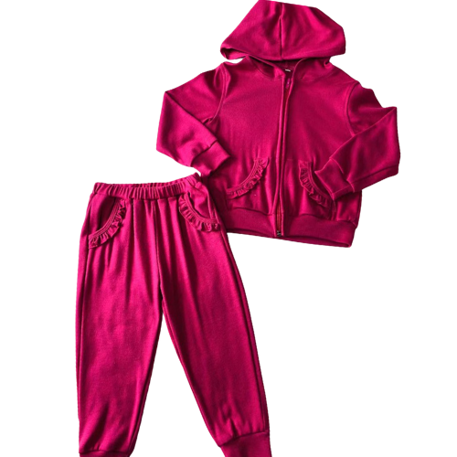 Plum Knit Jogger Set