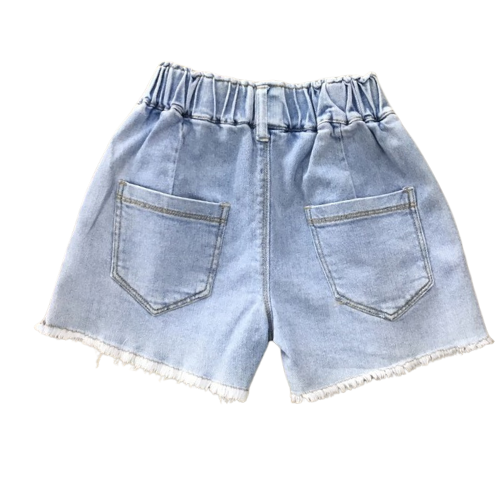 Frosted Denim Shorts