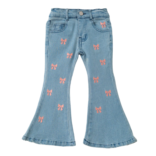 Coquette Bow Bell Bottoms