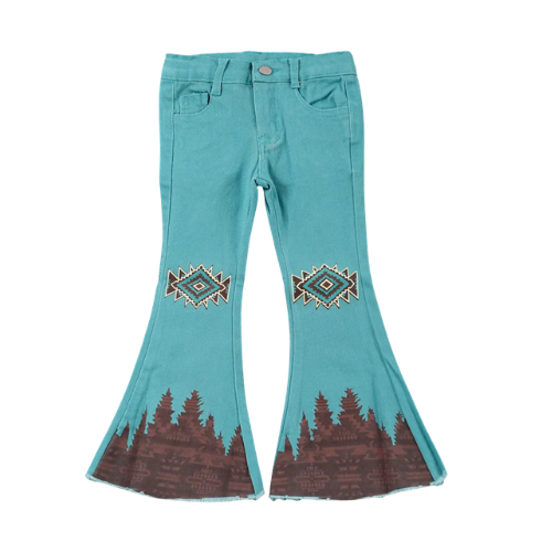 Teal Tea Bell Bottoms