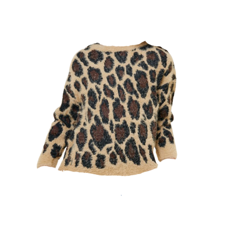 Leopard Mohair Sweater