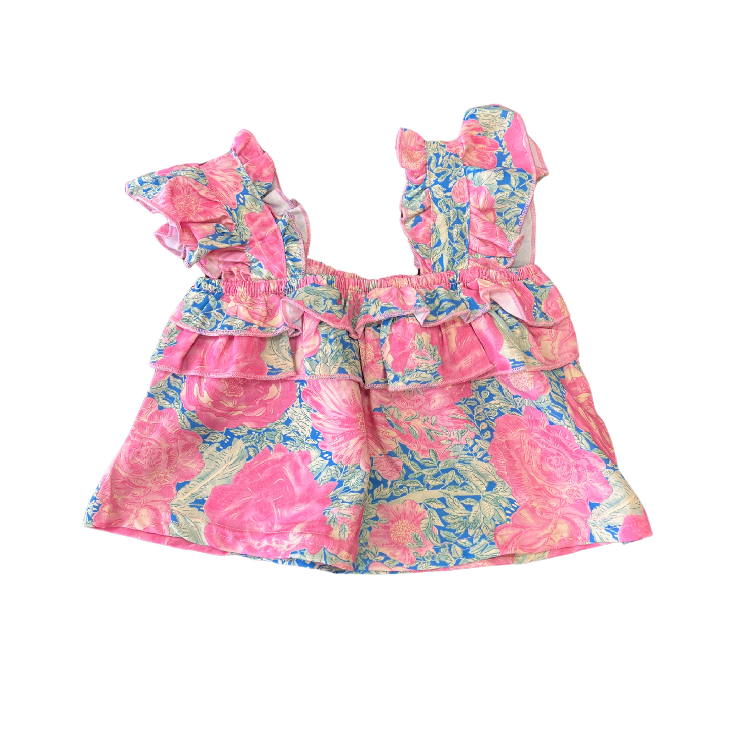 Blue Raspberry Ruffle Shirt