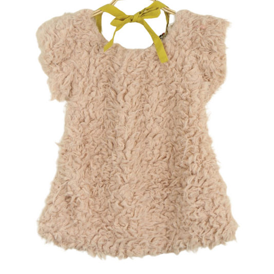 Peach Sherpa Dress