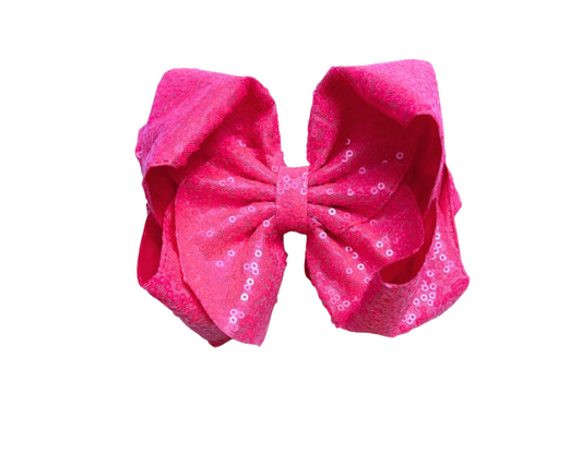 Neon Pink Hair Bow