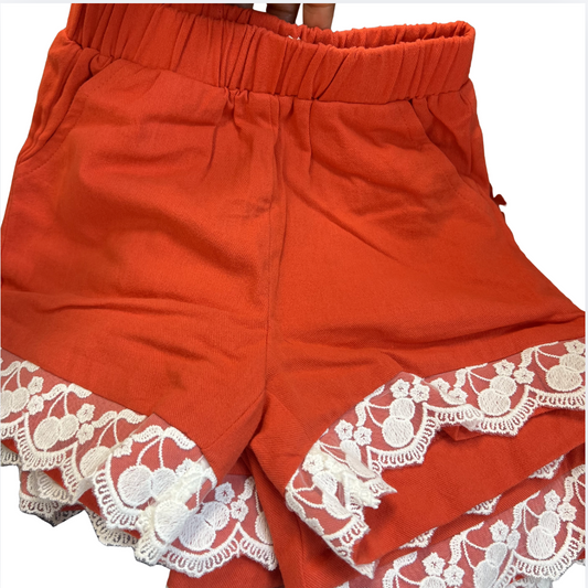 Cherry Lace Shorts
