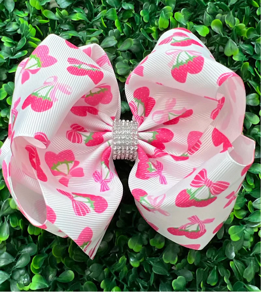 Strawberry Hair Bow