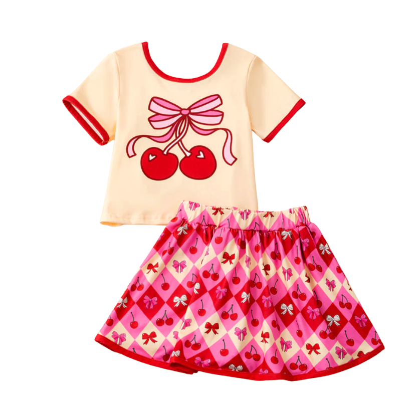 Cherry Vanilla Skirt Set