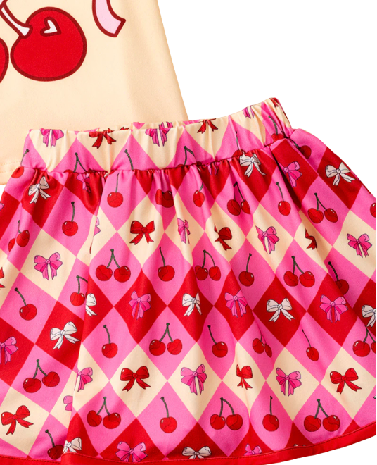 Cherry Vanilla Skirt Set