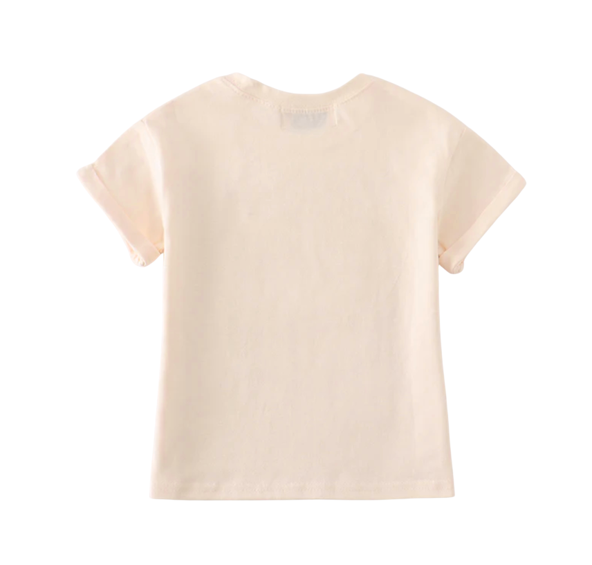 Cream Basic Tee