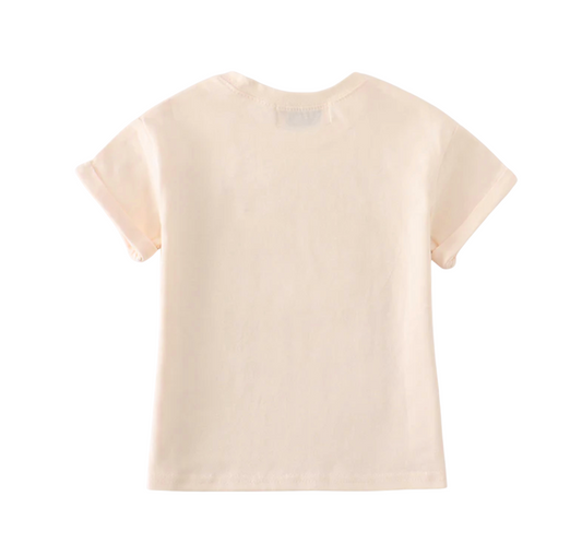 Cream Basic Tee