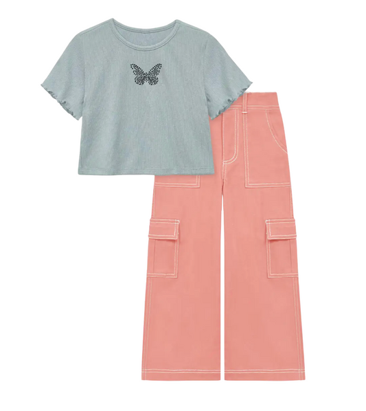 Salmon Cargo Pants