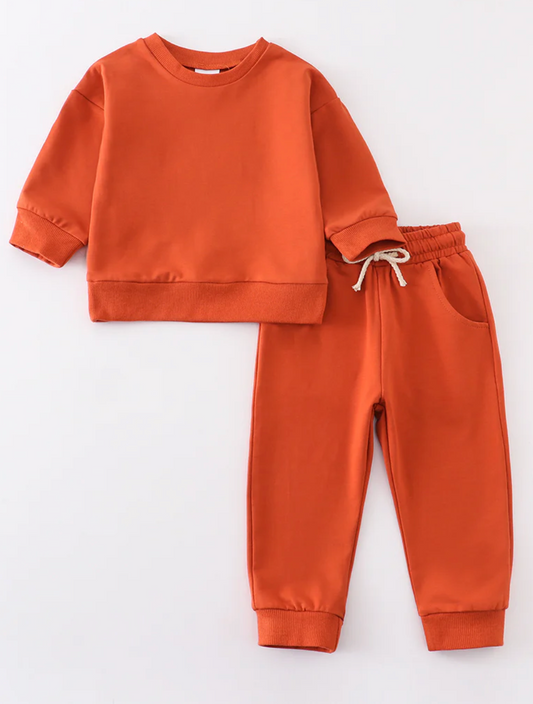 Orange Jogger Set