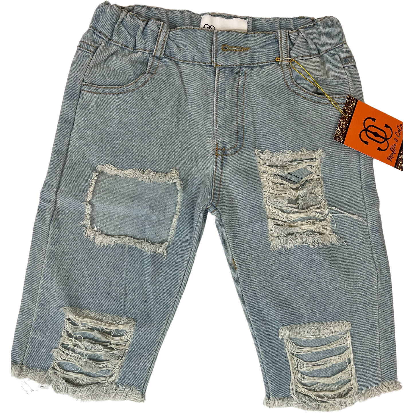 Poppy Seed Distressed Capris