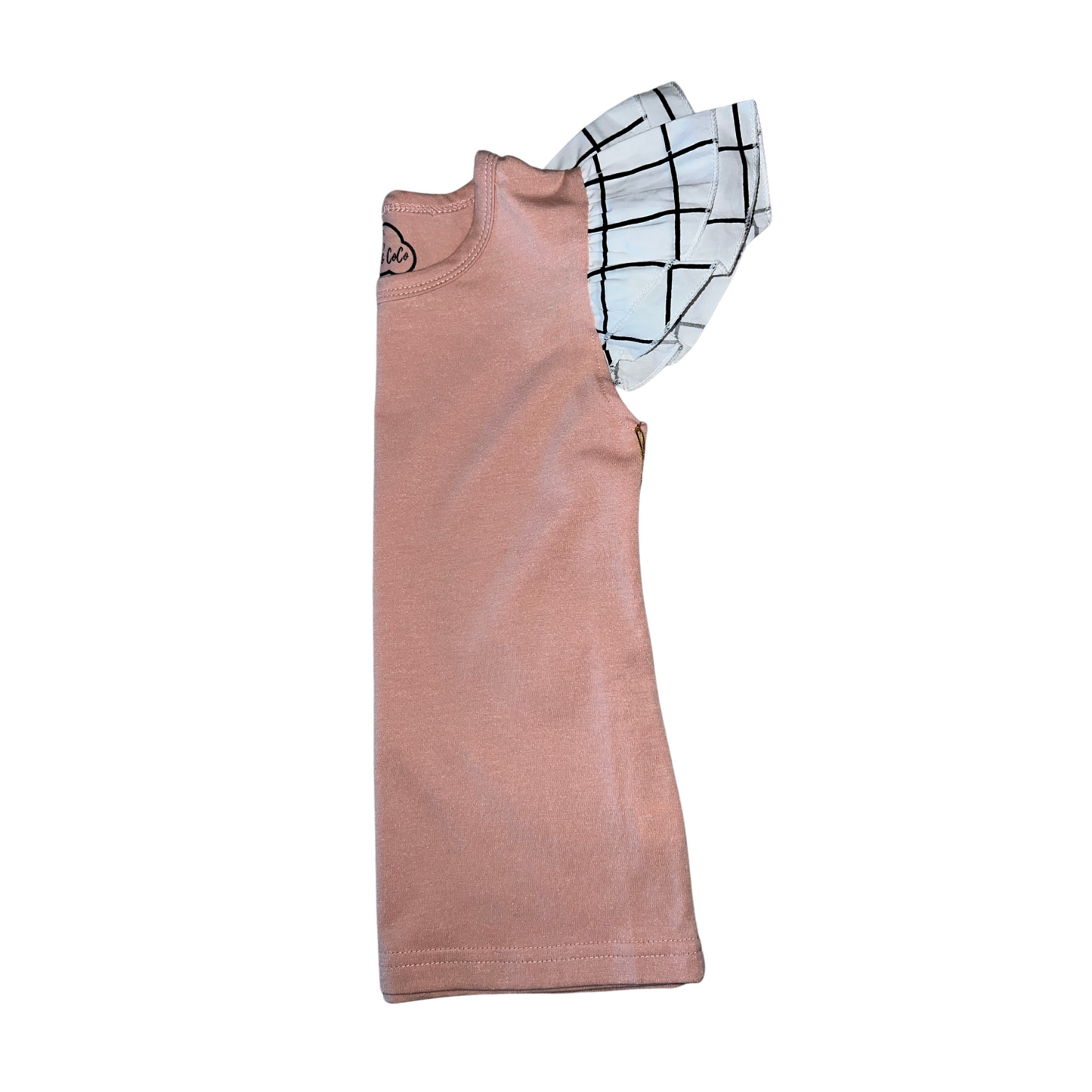 Guava Ruffle Sleeve Tee
