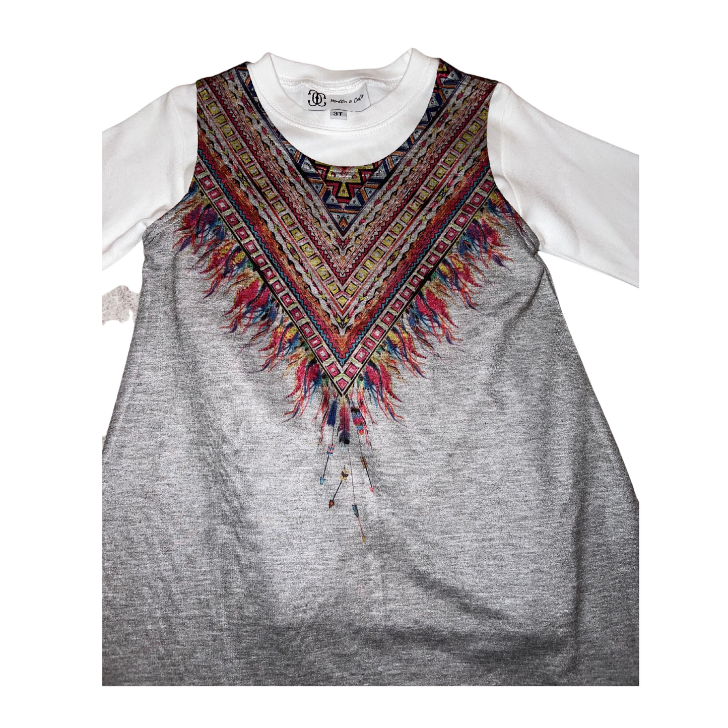 Tribal Gray Dress