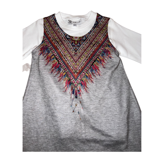 Tribal Gray Dress